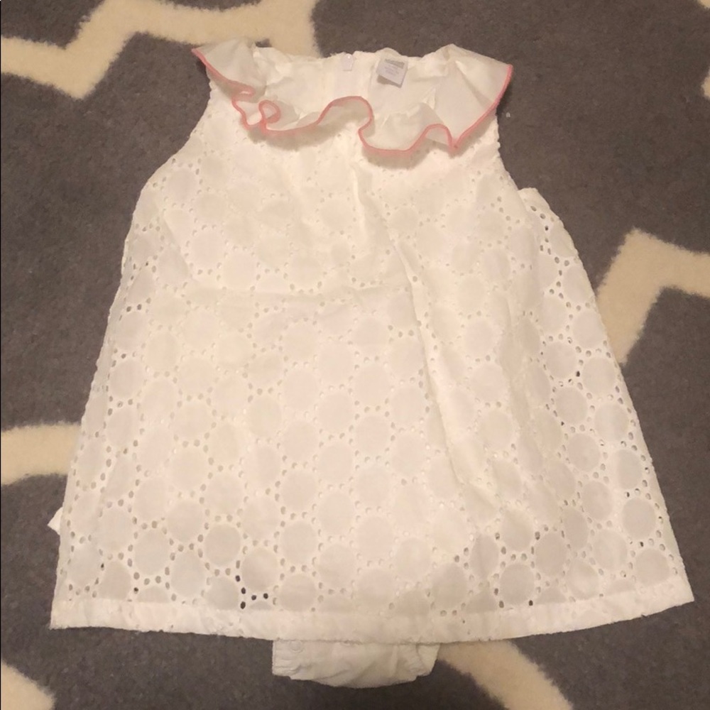 White eyelet dress